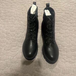 New Look Black Lace-Up Boots for Women